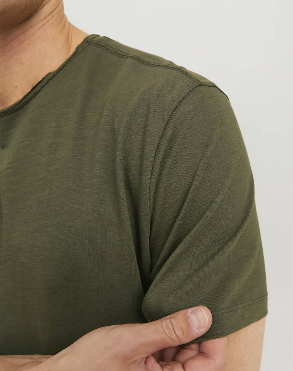 JACK&JONES ΜΠΛΟΥΖΑ JJEBASHER TEE O-NECK SS NOOS 12182498-FOREST NIGHT Green φωτογραφία