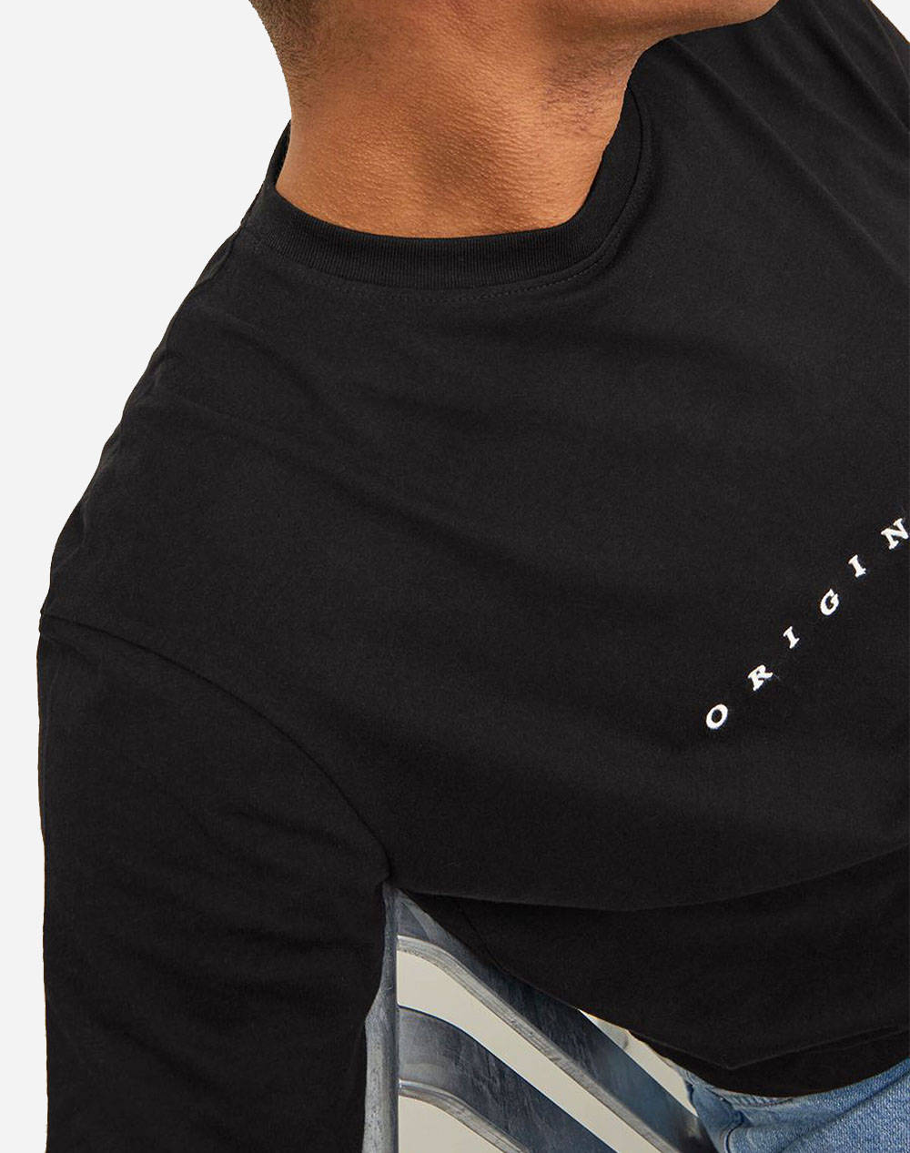 Jack Jones Μπλούζα Jorcopenhagen Tee Ss Crew Neck Noos 12176780-Black Black ανδρικά ρούχα μπλούζες T-Shirt Politikos Shop Πολιτικός