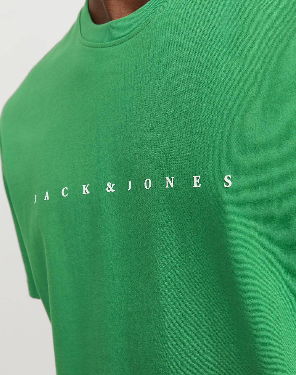 Jack Jones Jjestar Jj Tee Noos 12234746-Green Bee Green ανδρικά ρούχα μπλούζες T-Shirt Politikos Shop Πολιτικός