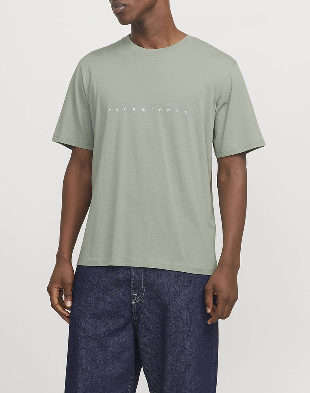 JACK&JONES JACK&JONES JJESTAR JJ TEE NOOS 12234746-Iceberg Green Olive