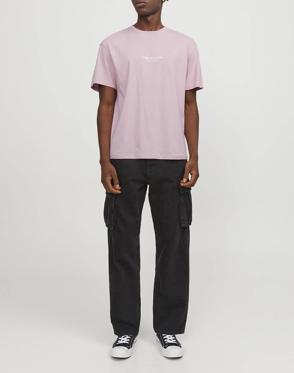 Jack Jones Jorvesterbro Tee Crew Neck Noos 12240121-Pink Nectar Lightpink ανδρικά ρούχα μπλούζες T-Shirt Politikos Shop Πολιτικός