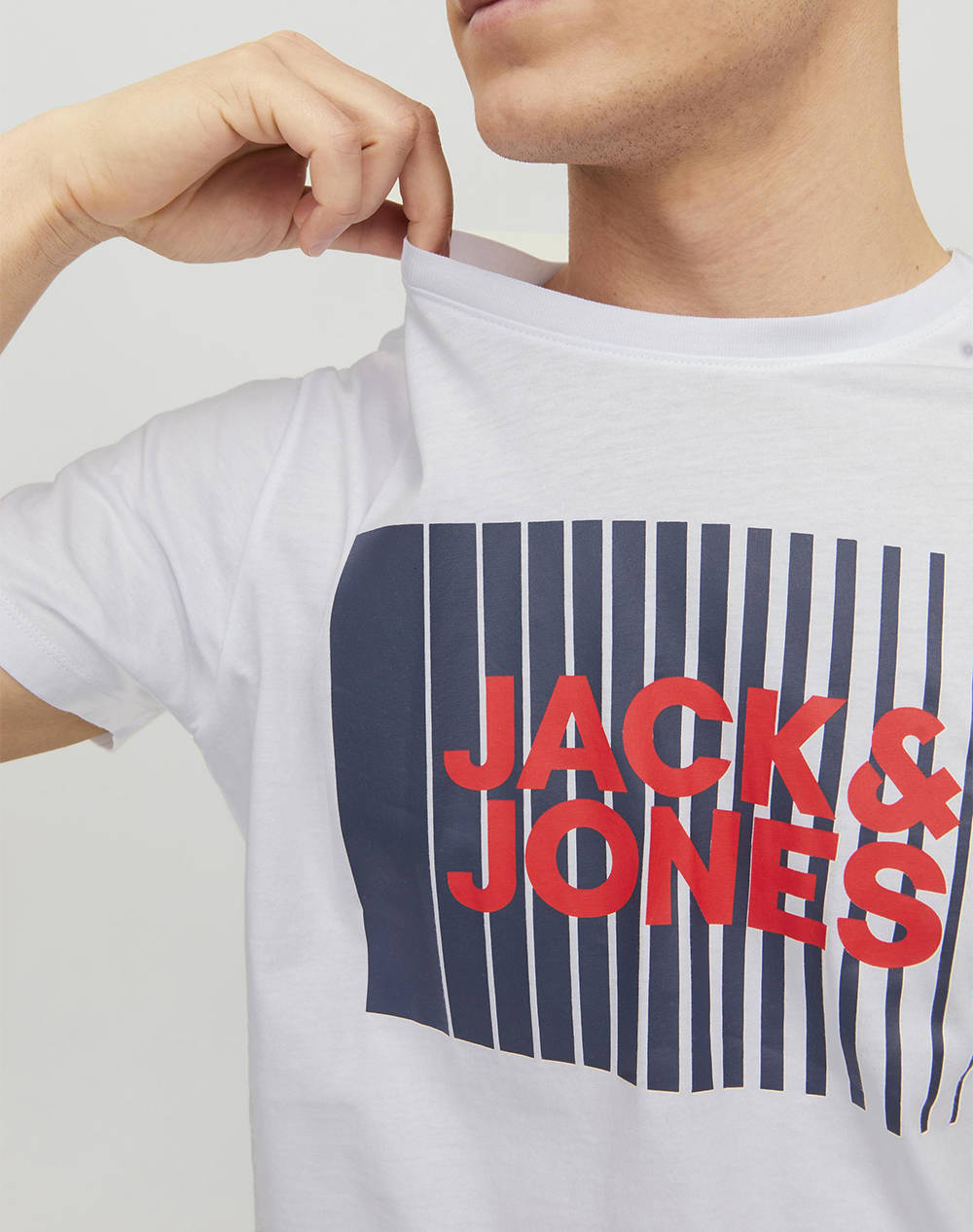 JACK&JONES JJECORP LOGO TEE PLAY O-NECK NOOS 12233999-WHITE OffWhite φωτογραφία
