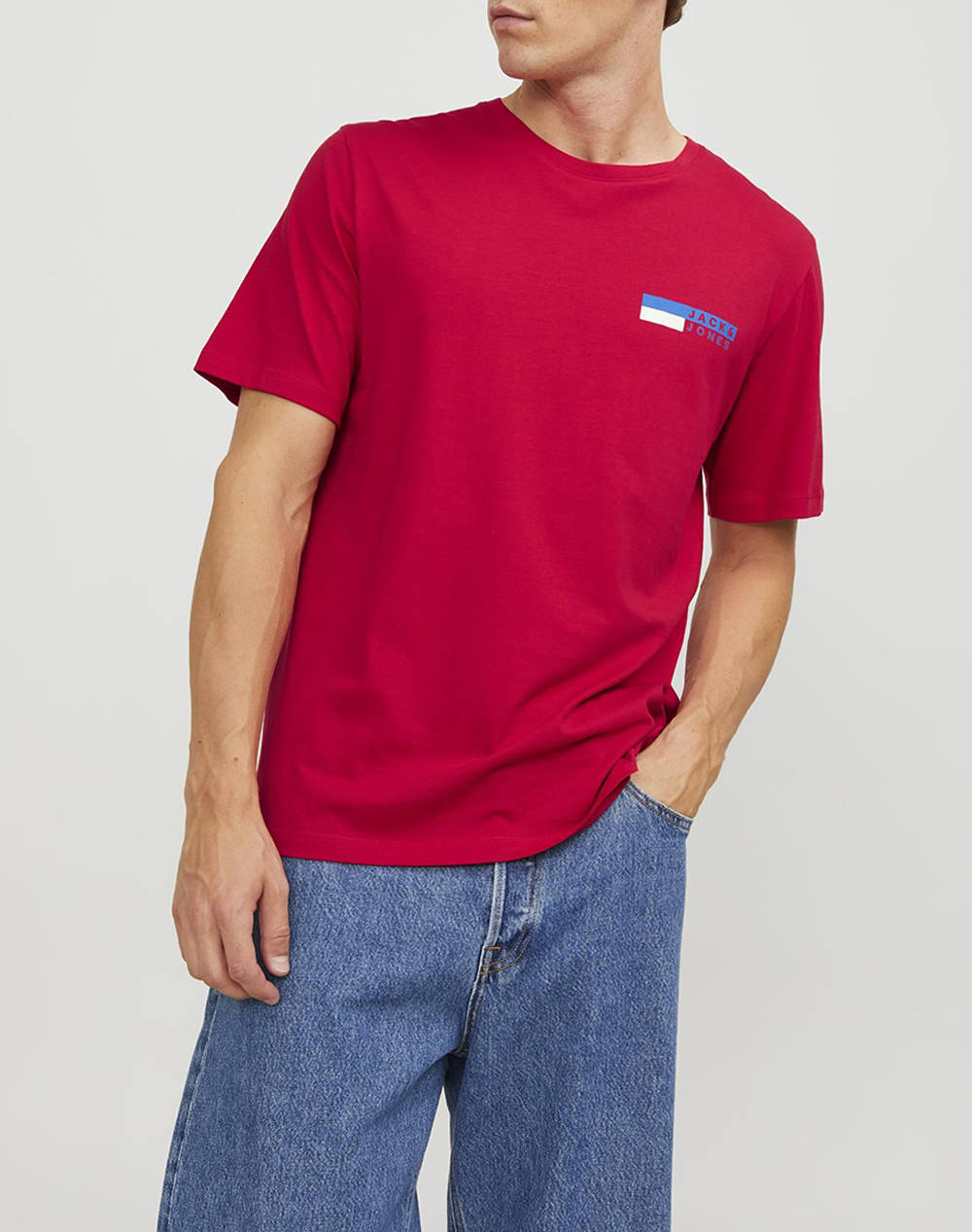 JACK&JONES JACK&JONES JJECORP LOGO TEE PLAY O-NECK NOOS 12233999-TrueRed Red