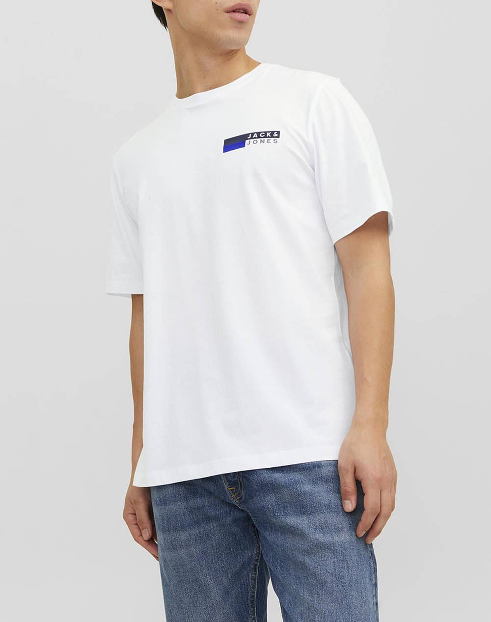 JACK&JONES JJECORP LOGO TEE PLAY O-NECK NOOS 12233999-WhiteSmallPrint White