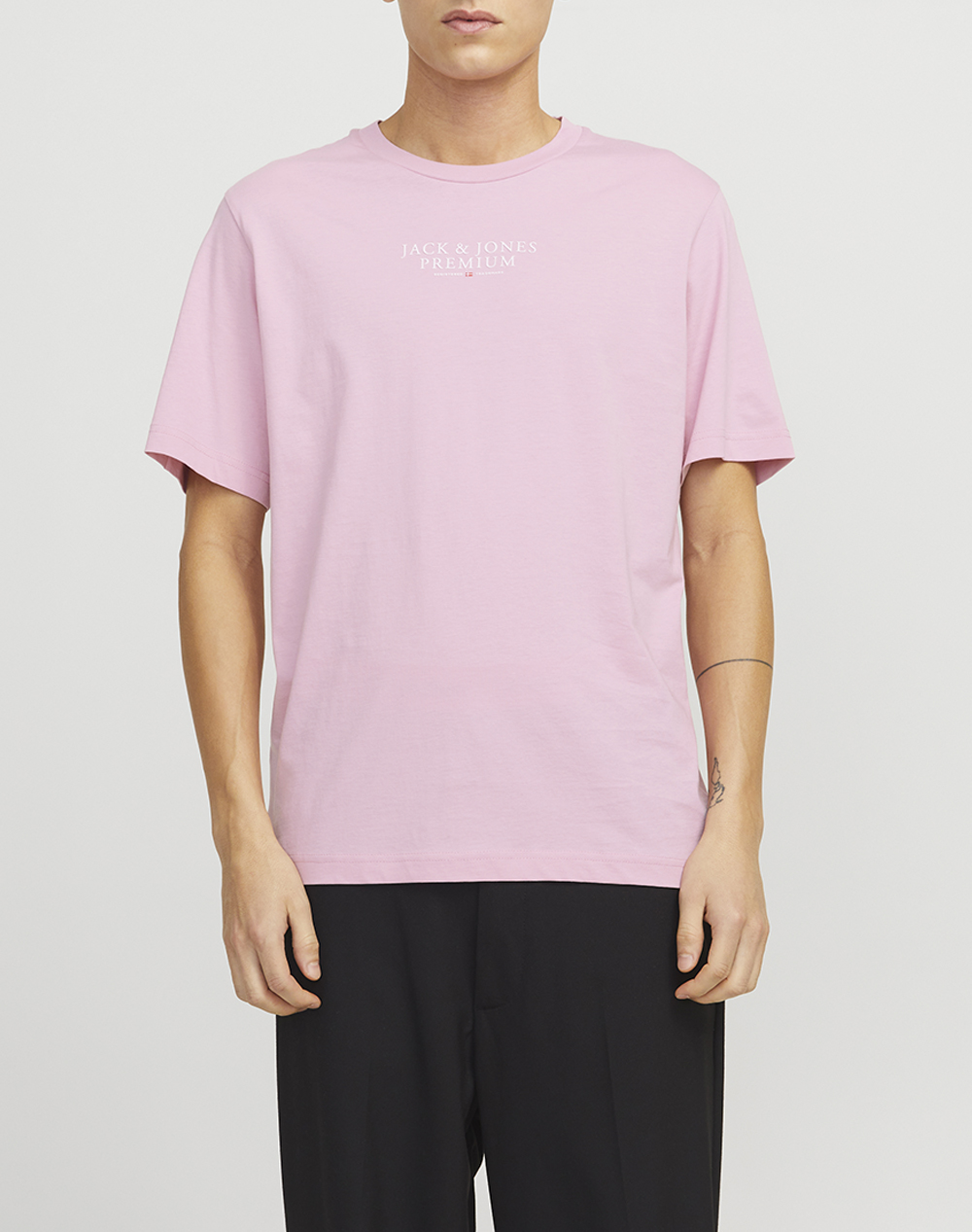 JACK&JONES JPRBLUARCHIE SS TEE CREW NECK NOOS 12217167-Pink Nectar LightPink