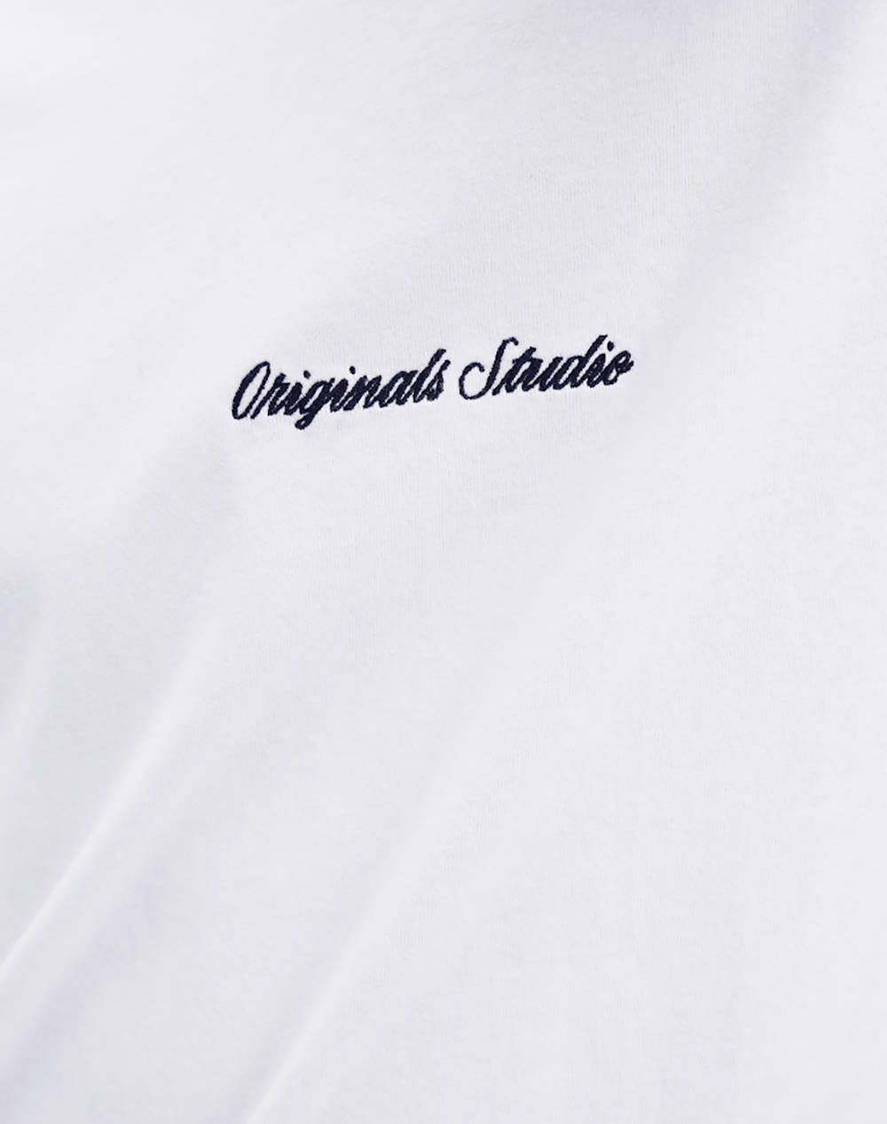 Jack Jones Jornorrebro Emb Tee Ss Crew Neck Noos 12282892-Bright White ανδρικά ρούχα μπλούζες T-Shirt Politikos Shop Πολιτικός