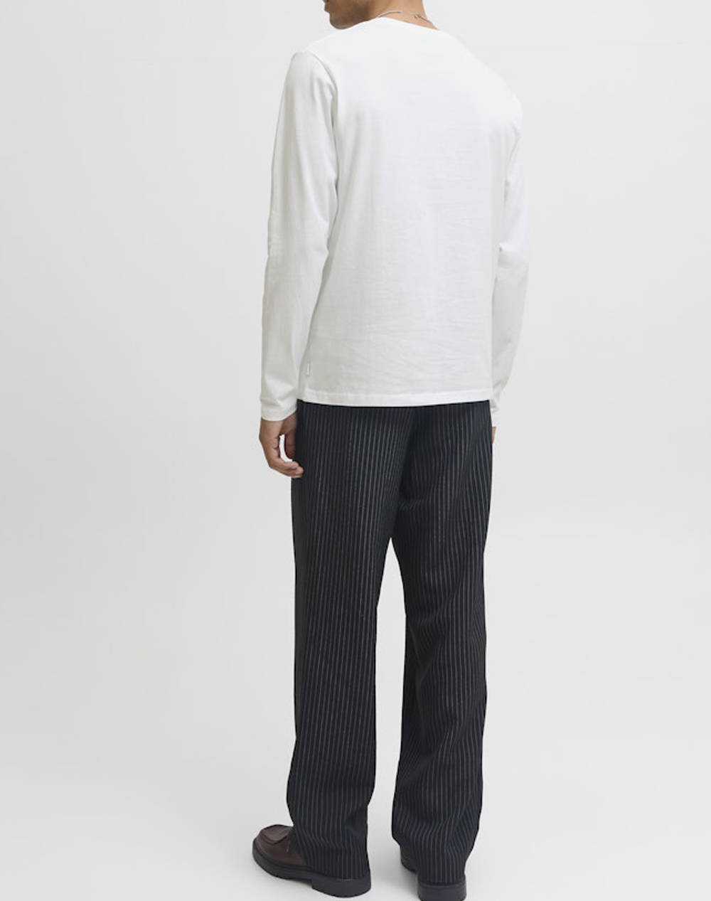 JACK&JONES JJEORGANIC BASIC TEE LS O-NECK NOOS 12279538-WHITE White φωτογραφία