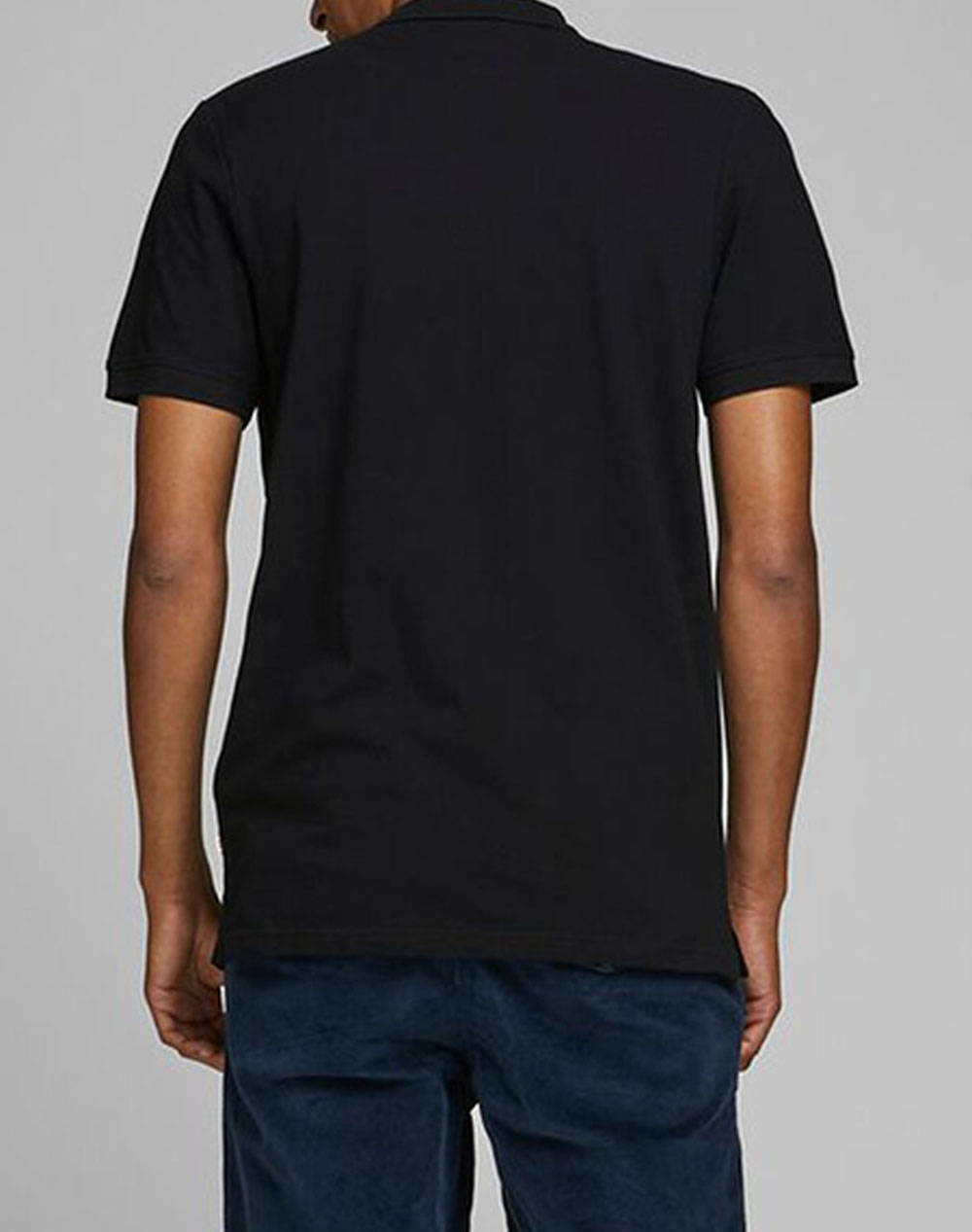 JACK&JONES ΜΠΛΟΥΖΑ JJEBASIC POLO SS NOOS 12136516-BLACK Black φωτογραφία