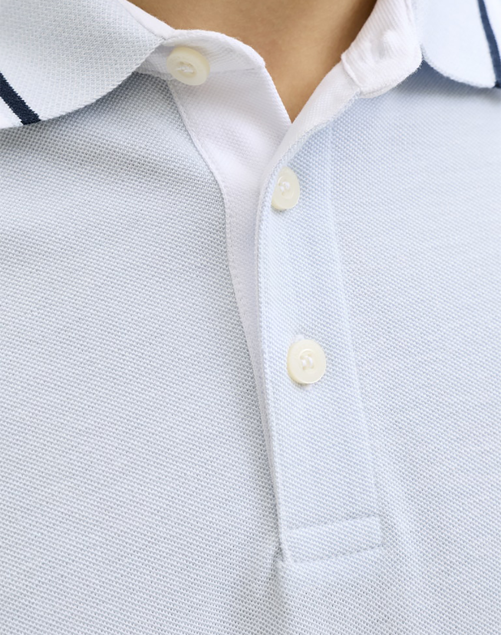 Jack Jones Μπλούζα Αντρικη Jjepaulos Polo Ss Noos 12136668-Celestial Blueplay Aqua ανδρικά ρούχα μπλούζες Politikos Shop Πολιτικός