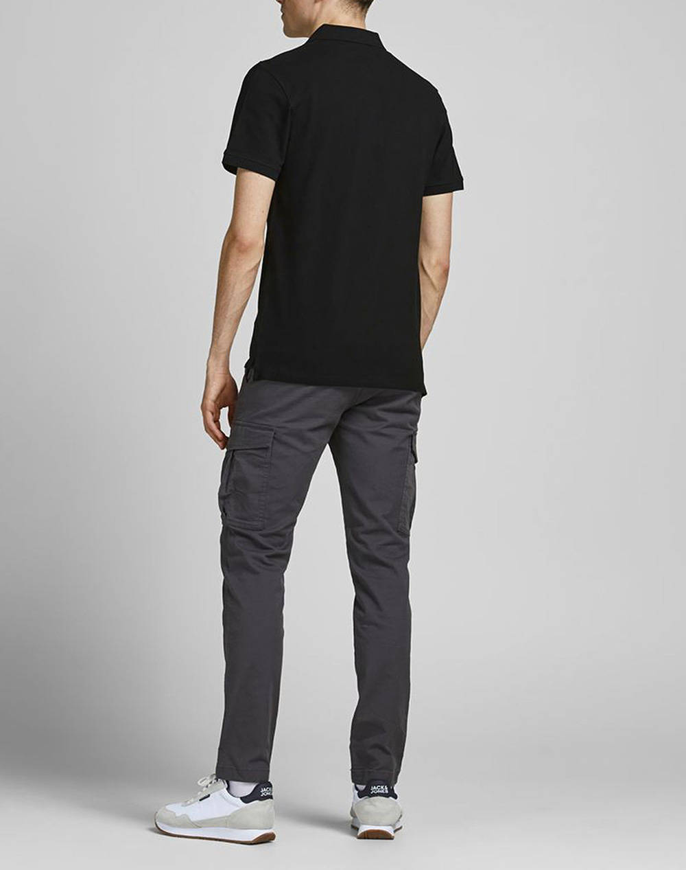 JACK&JONES ΜΠΛΟΥΖΑ ΑΝΤΡΙΚΗ JJEPAULOS POLO SS NOOS 12136668-BLACK Black φωτογραφία