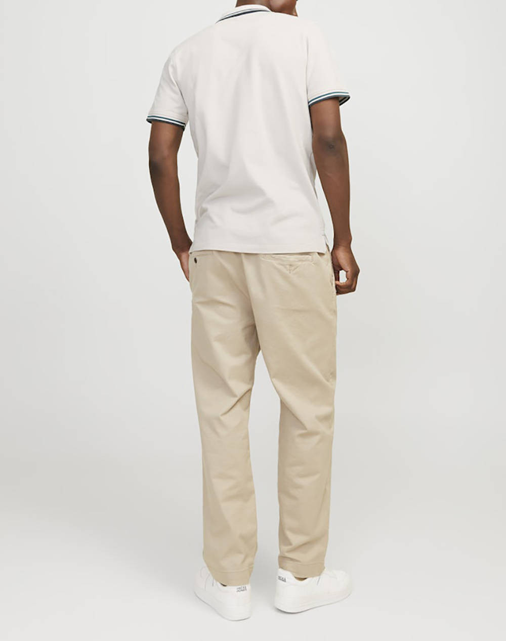 JACK&JONES ΜΠΛΟΥΖΑ ΑΝΤΡΙΚΗ JJEPAULOS POLO SS NOOS 12136668-MoonbeamPLAY Ecru φωτογραφία
