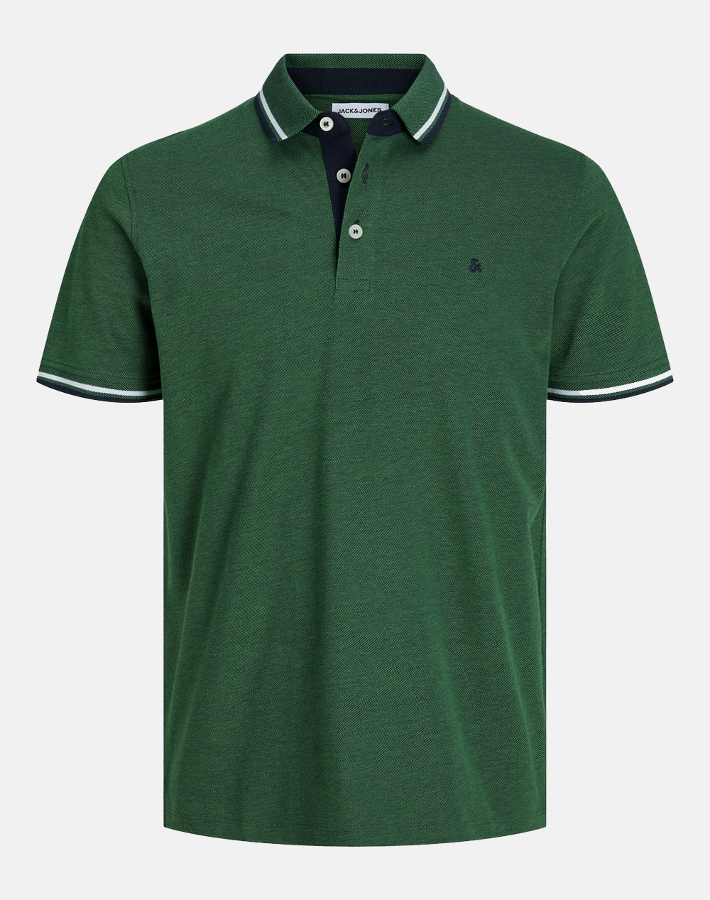 Jack Jones Μπλούζα Αντρικη Jjepaulos Polo Ss Noos 12136668-Dark Greenplay Greensnake ανδρικά ρούχα μπλούζες Politikos Shop Πολιτικός