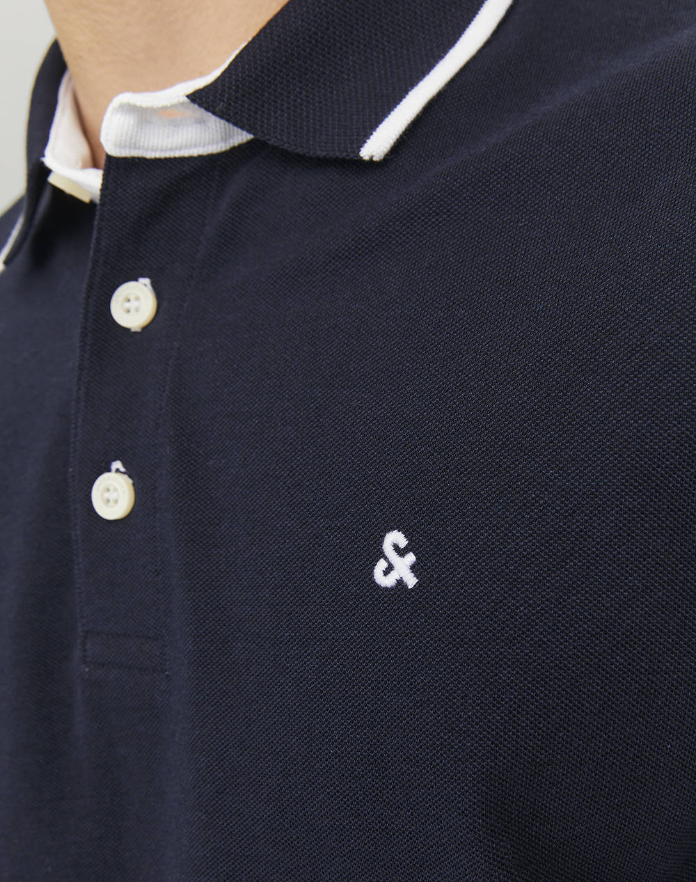 Jack Jones Μπλούζα Αντρικη Jjepaulos Polo Ss Noos 12136668-Navy Blazerplay Midnightblue ανδρικά ρούχα μπλούζες Politikos Shop Πολιτικός