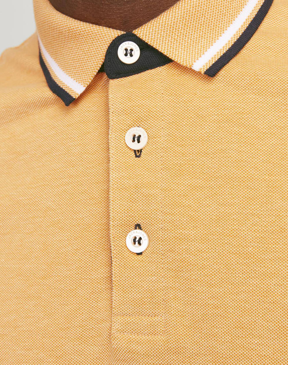 Jack Jones Μπλούζα Αντρικη Jjepaulos Polo Ss Noos 12136668-Apricot Ice Orange ανδρικά ρούχα μπλούζες Politikos Shop Πολιτικός