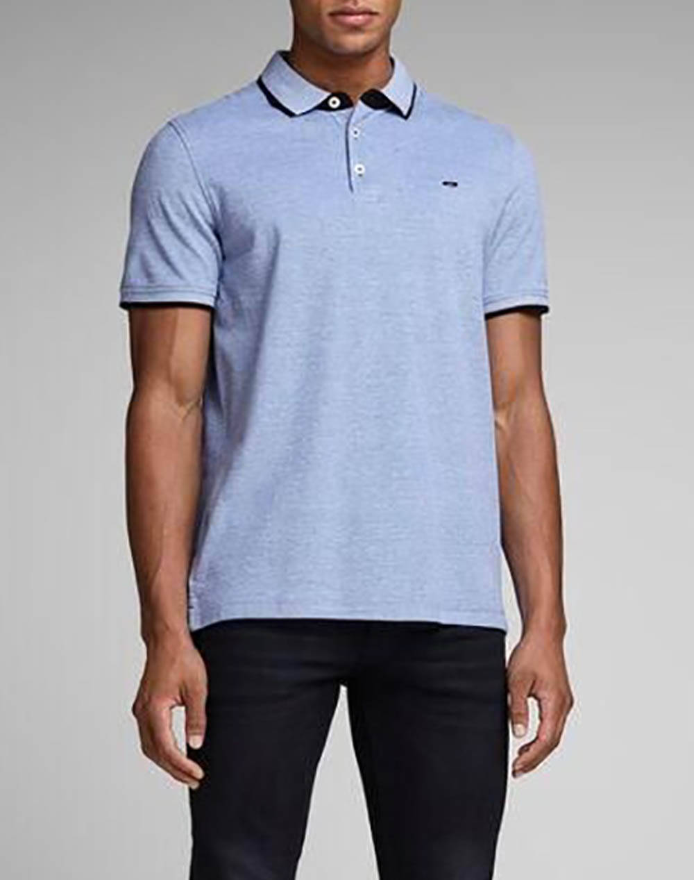 JACK&JONES ΜΠΛΟΥΖΑ ΑΝΤΡΙΚΗ JJEPAULOS POLO SS NOOS 12136668-Bright Cobalt SkyBlue