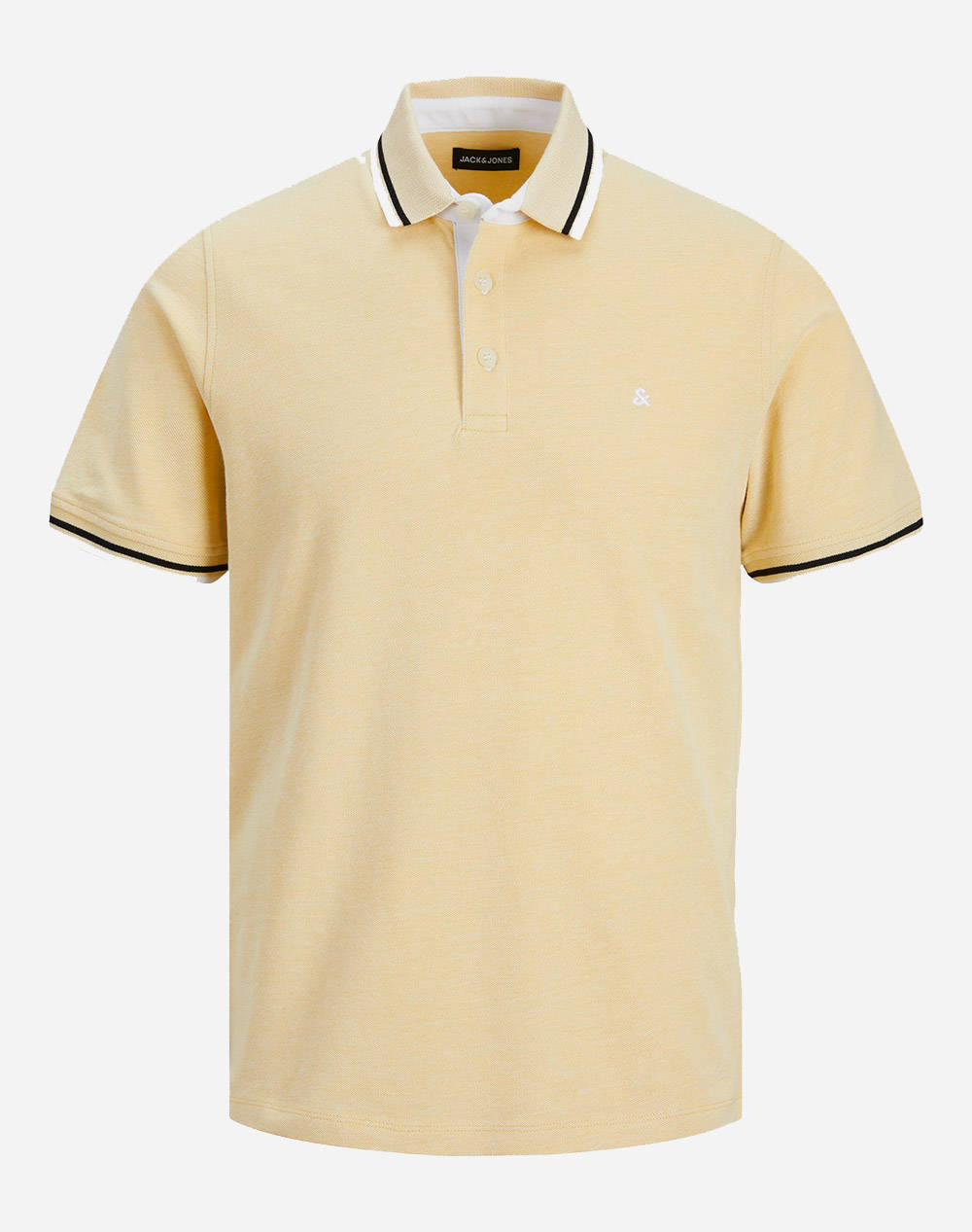 Jack Jones Μπλούζα Αντρικη Jjepaulos Polo Ss Noos 12136668-Jojoba Yellow ανδρικά ρούχα μπλούζες Politikos Shop Πολιτικός