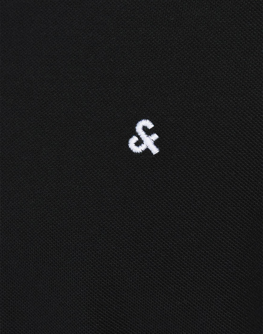 Jack Jones Jjepaulos Mao Polo Ss Noos 12199711-Black Black ανδρικά ρούχα μπλούζες Politikos Shop Πολιτικός