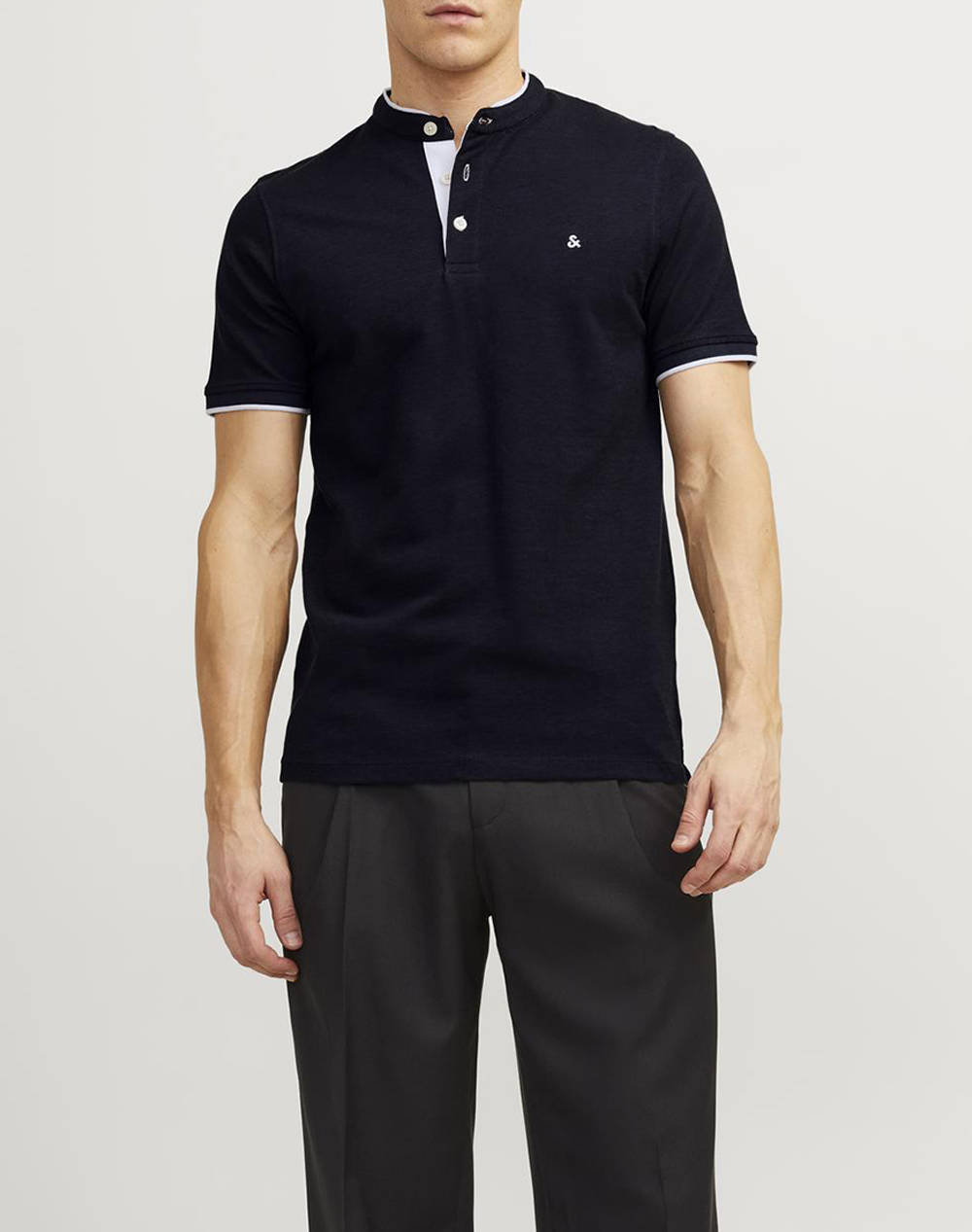 JACK&JONES JJEPAULS MAO POLO SS NOOS