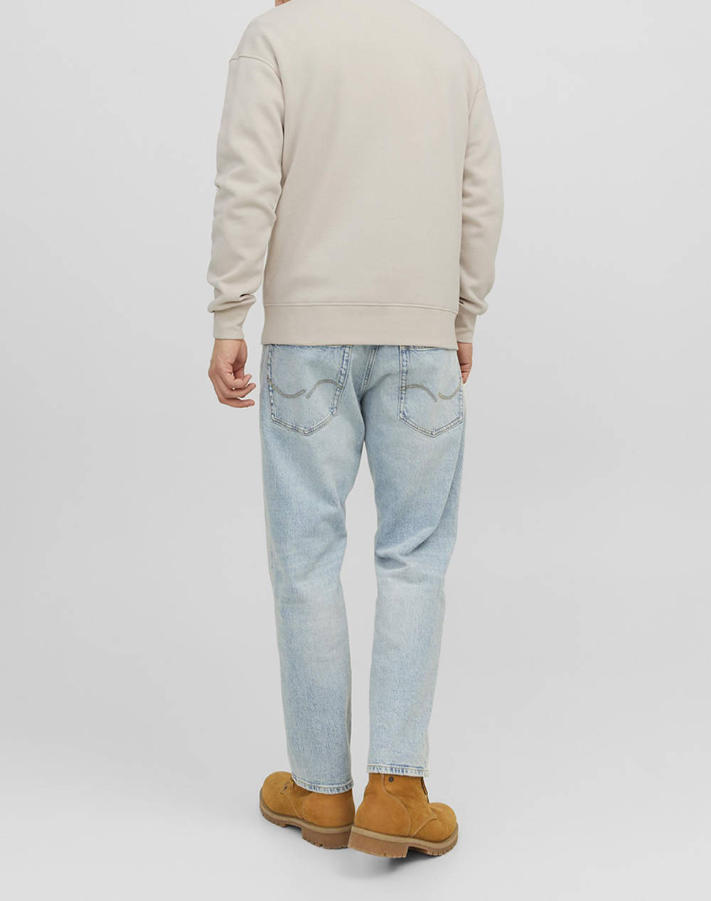 JACK&JONES JORVESTERBRO SWEAT CREW NECK NOOS 12241694-Moonbeam Cream φωτογραφία