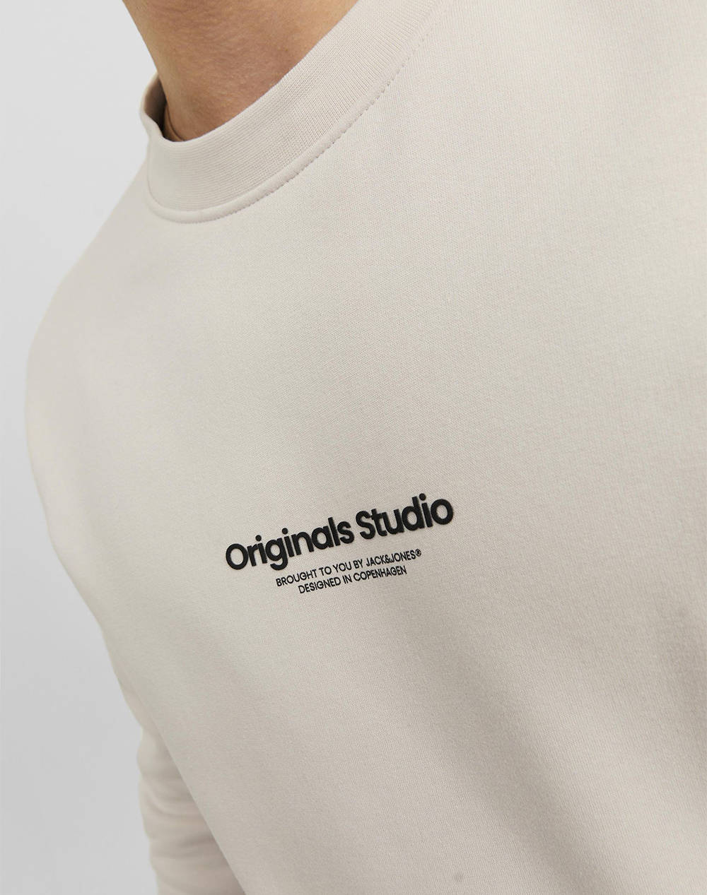 JACK&JONES JORVESTERBRO SWEAT CREW NECK NOOS 12241694-Moonbeam Cream φωτογραφία