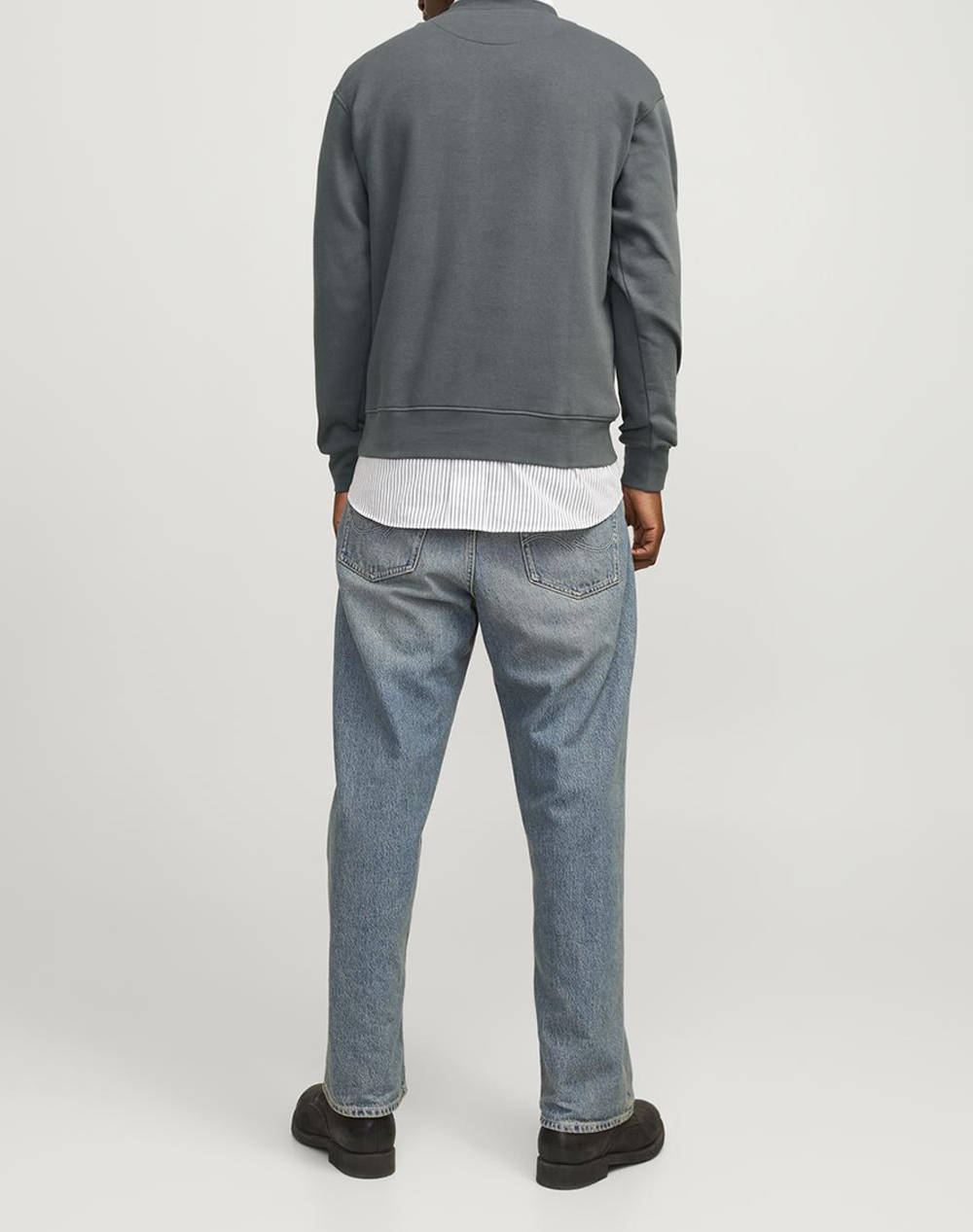 JACK&JONES JORVESTERBRO SWEAT CREW NECK NOOS 12241694-Iron Gate Gray φωτογραφία