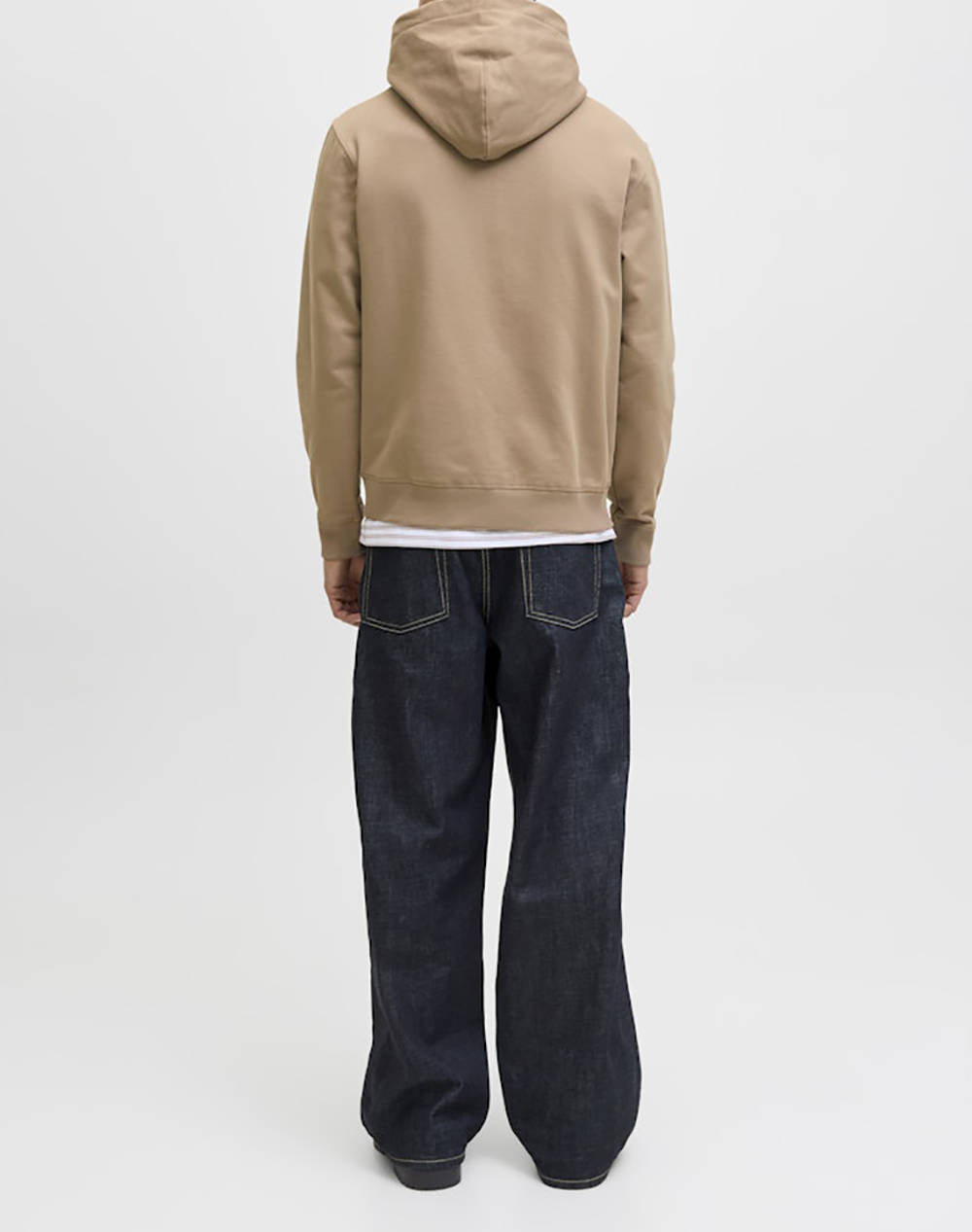 JACK&JONES JORNORREBRO EMB SWEAT ZIP HOOD NOOS 12282901-Mocha Meringue SandyBrown φωτογραφία