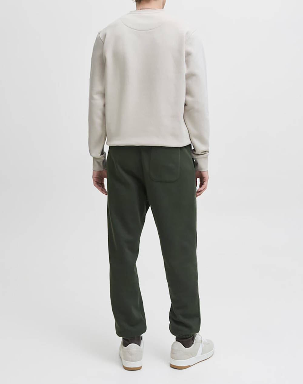 JACK&JONES JJESOHO SWEAT CREW NECK NOOS 12278791-Moonbeam LightGray φωτογραφία