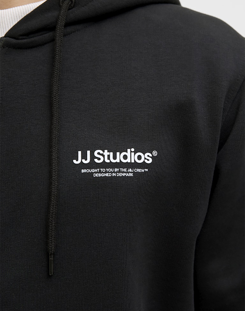 Jack Jones Jjesoho Sweat Zip Hood Noos 12278794-Black Black ανδρικά ρούχα ζακέτες φούτερ Politikos Shop Πολιτικός