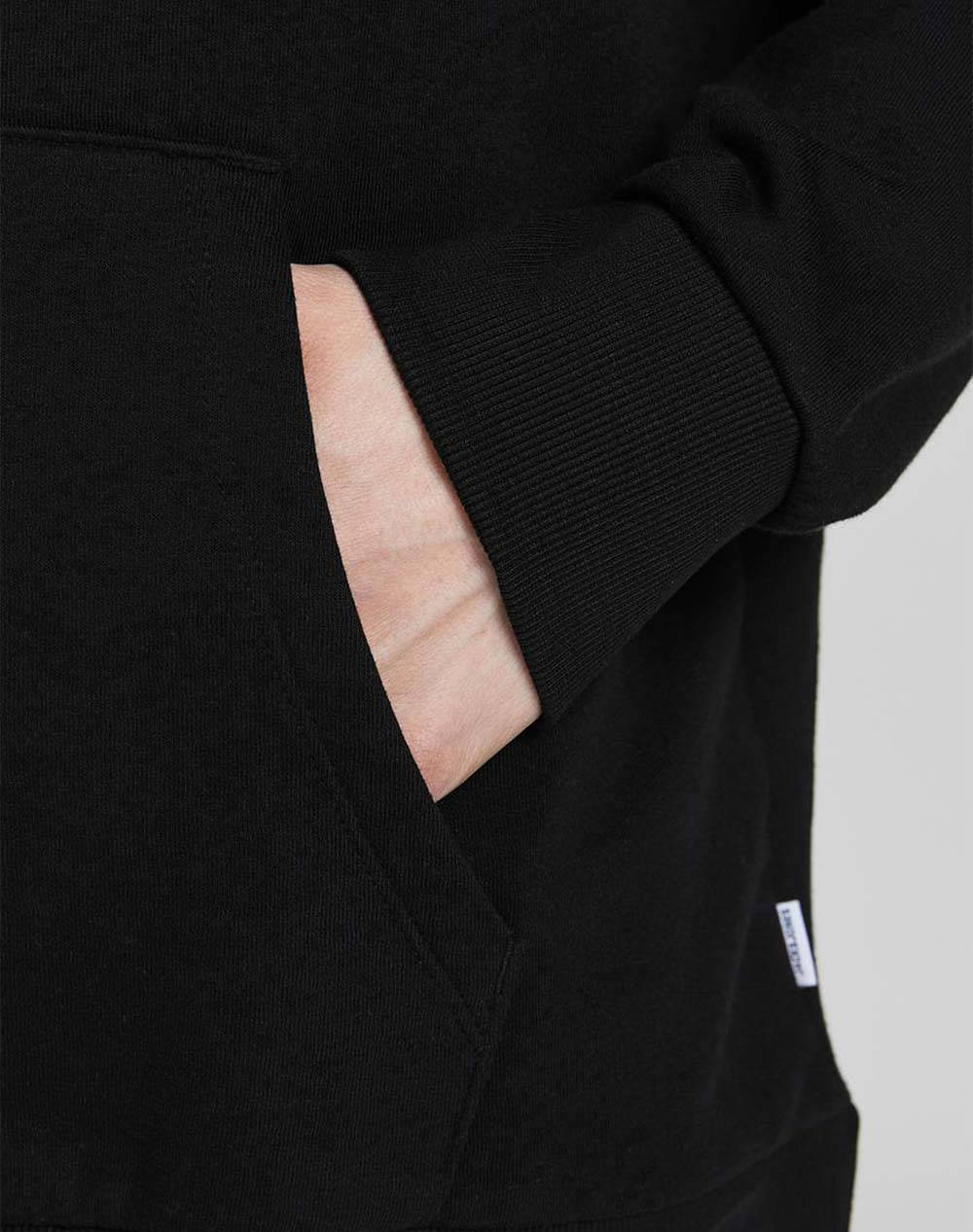Jack Jones Μπλούζα Φούτερ Jjecorp Logo Sweat Hood Noos 12152840-Black Reg Black ανδρικά ρούχα μπλούζες φούτερ Politikos Shop Πολιτικός
