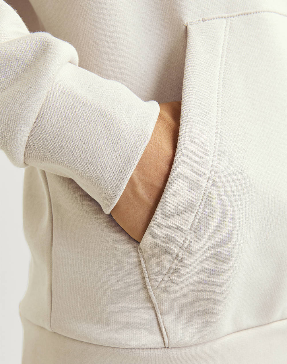 JACK&JONES JPRBLUARCHIE SWEAT HOOD NOOS 12216335-Moonbeam Cream φωτογραφία