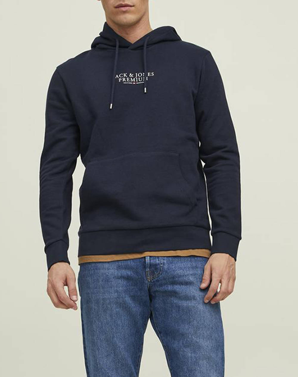 JACK&JONES JPRBLUARCHIE SWEAT HOOD NOOS 12216335-Navy Blazer DarkBlue