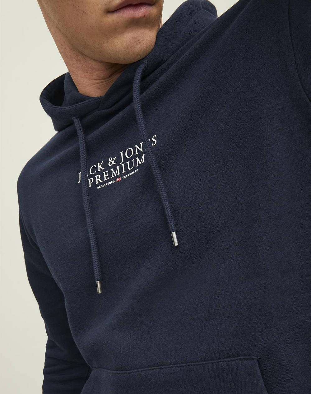Jack Jones Jprbluarchie Sweat Hood Noos 12216335-Navy Blazer Darkblue ανδρικά ρούχα μπλούζες φούτερ Politikos Shop Πολιτικός