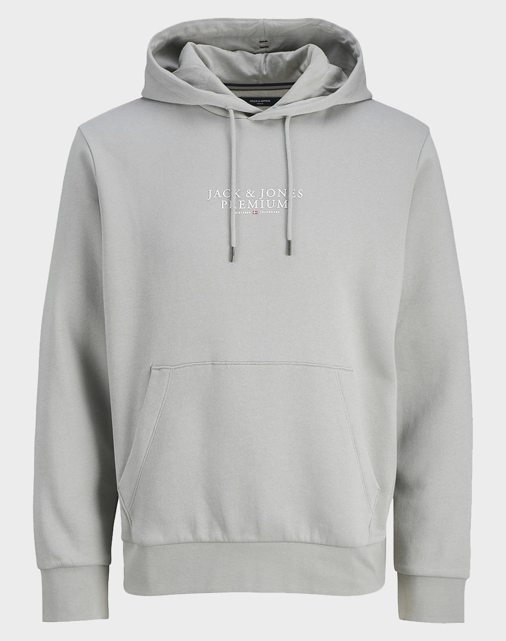 JACK&JONES JACK&JONES JPRBLUARCHIE SWEAT HOOD NOOS 12216335-Drizzle Gray