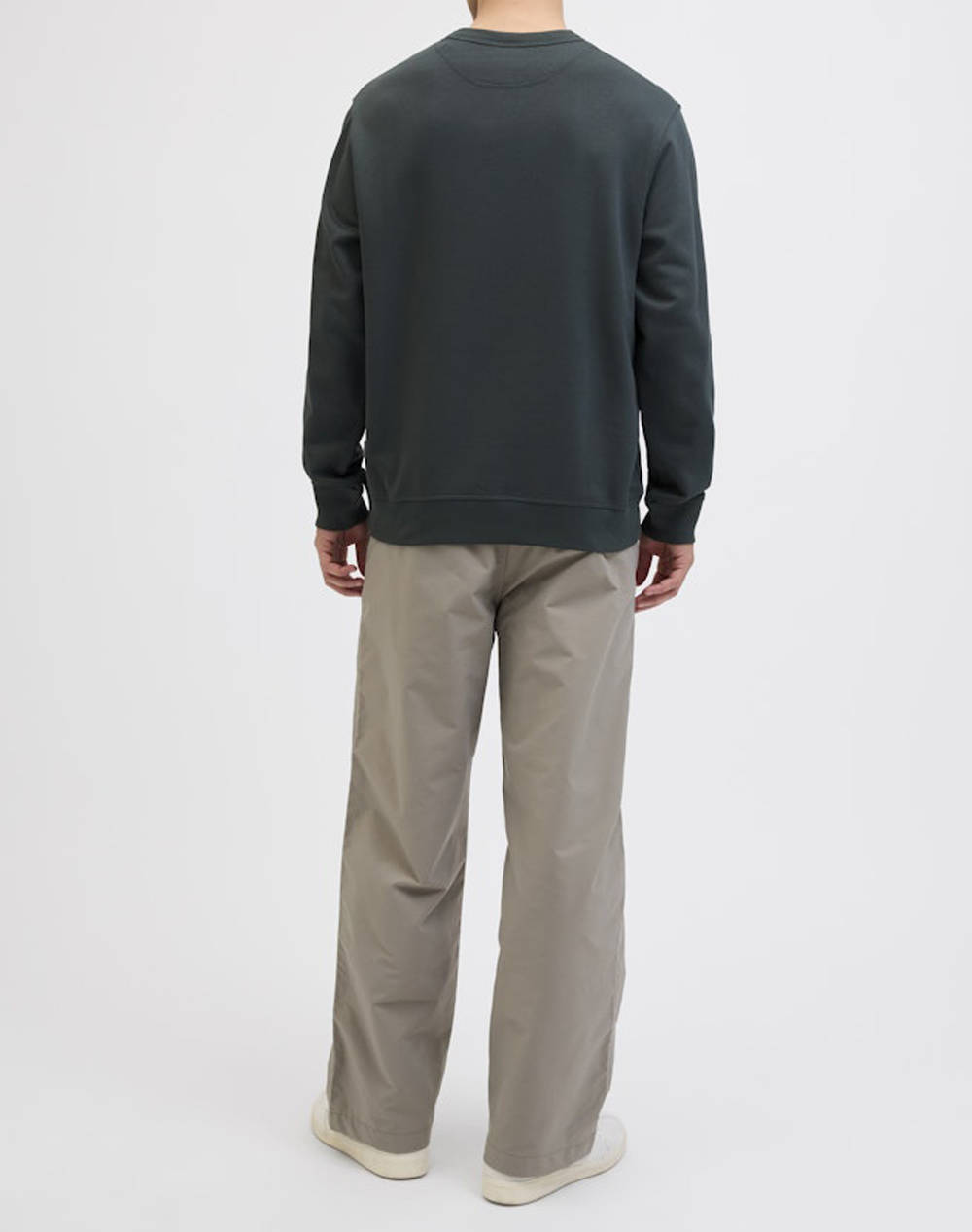JACK&JONES JORNORREBRO EMB SWEAT CREW NOOS 12282893-forest river Gray φωτογραφία
