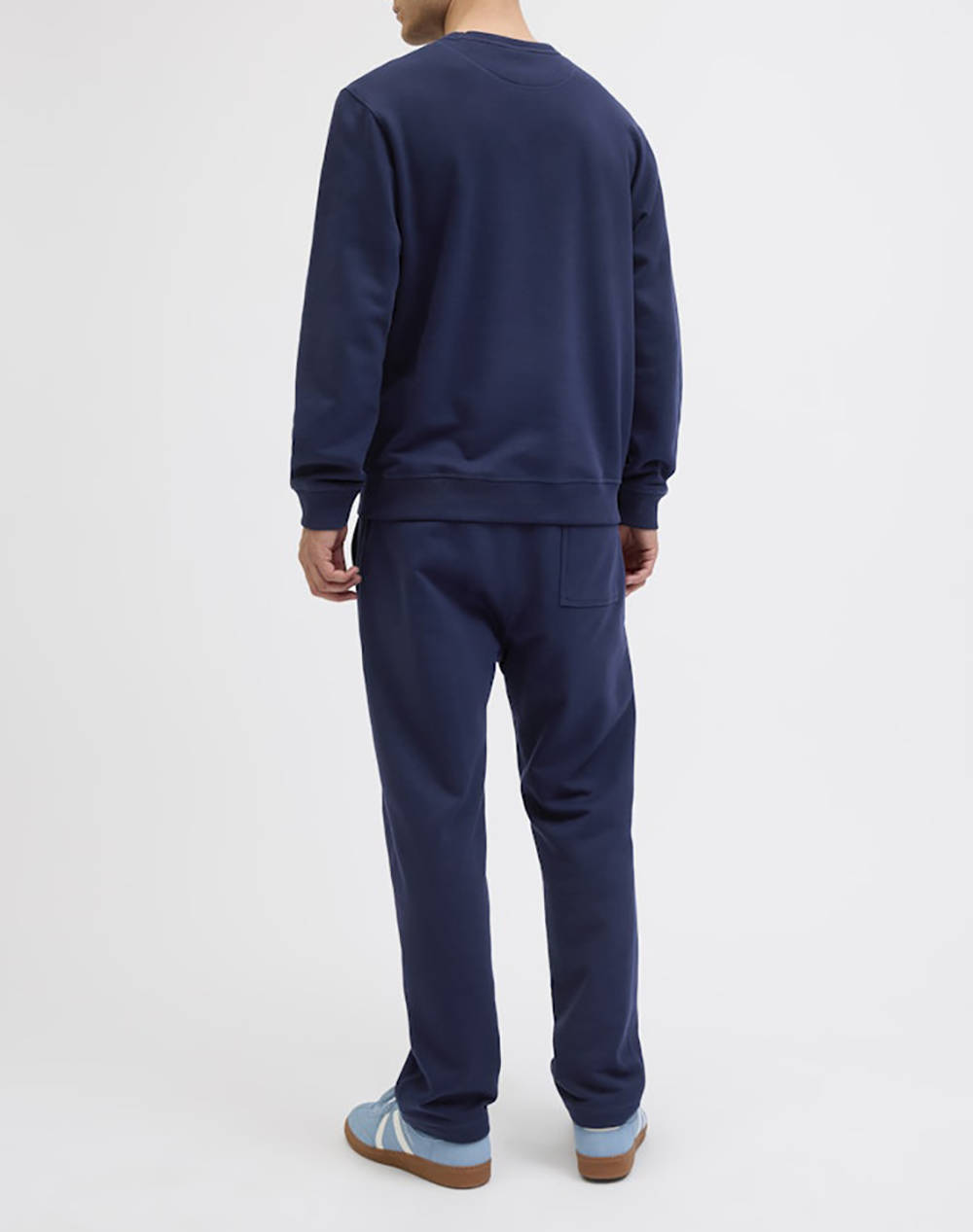 JACK&JONES JORNORREBRO EMB SWEAT CREW NOOS 12282893-Ocean Cavern OceanBlue φωτογραφία
