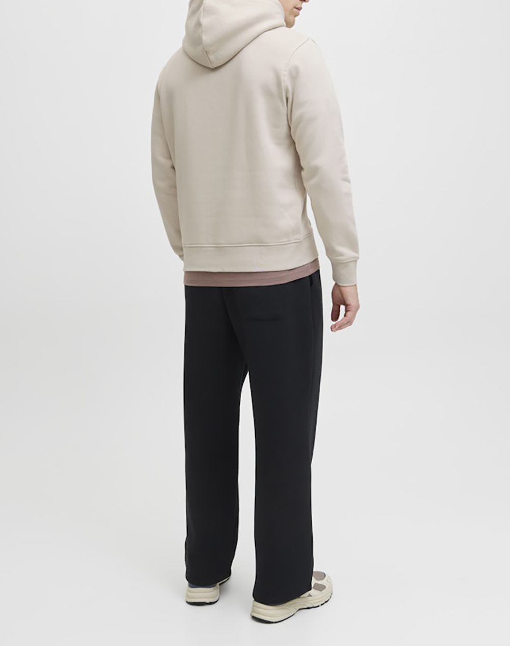 JACK&JONES JJESOHO SWEAT HOOD NOOS 12278789-Moonbeam Cream φωτογραφία