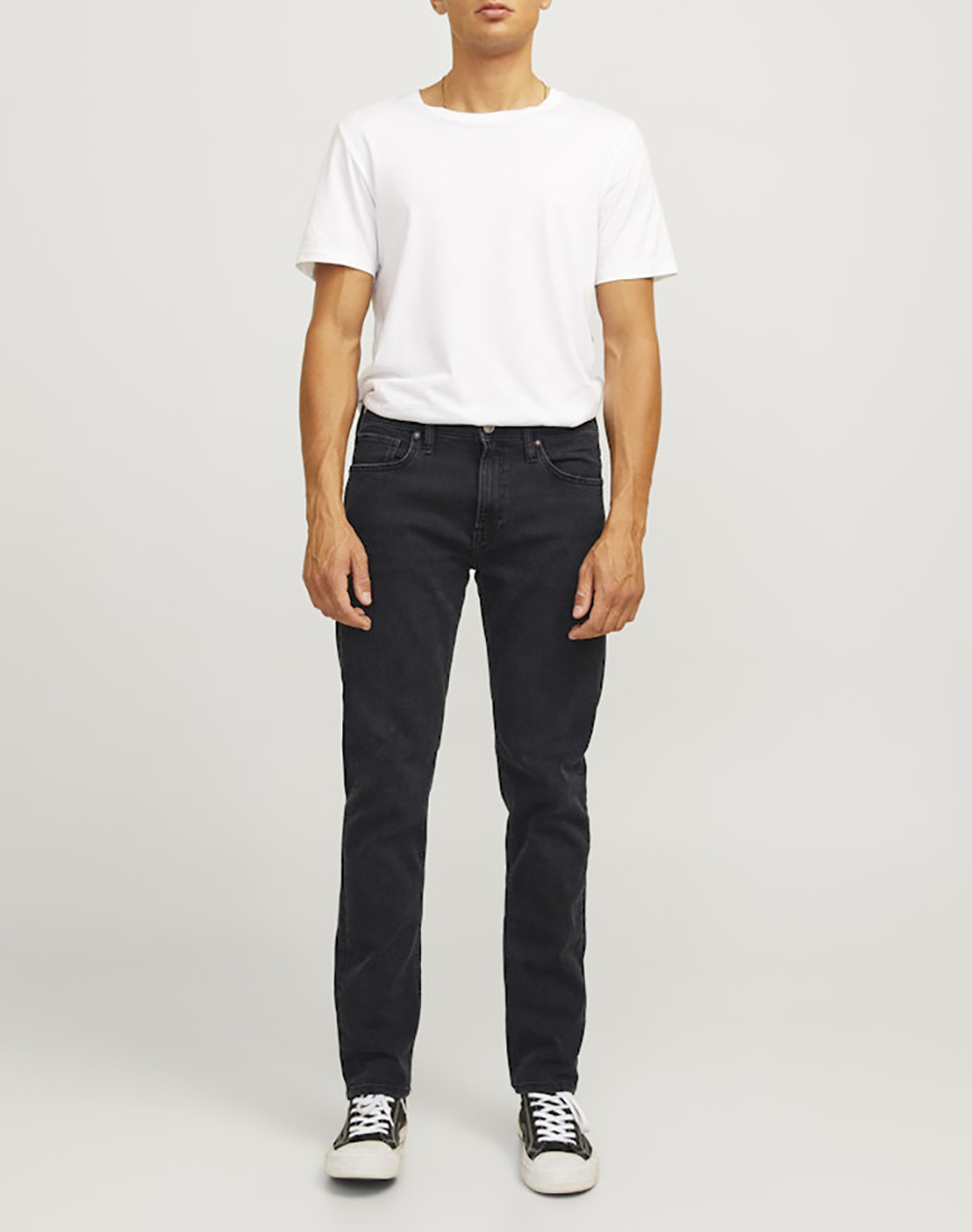 Jj Rebel Jrebadam Jjcraft At 270 Noos 12263634-Black Denim Denimblack ανδρικά ρούχα παντελόνια Jeans Politikos Shop Πολιτικός