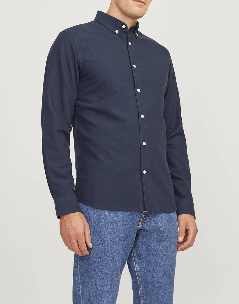 JJ REBEL JJ REBEL JREBOSCAR SHIRT LS NOOS 12264384-Navy Blazer NavyBlue