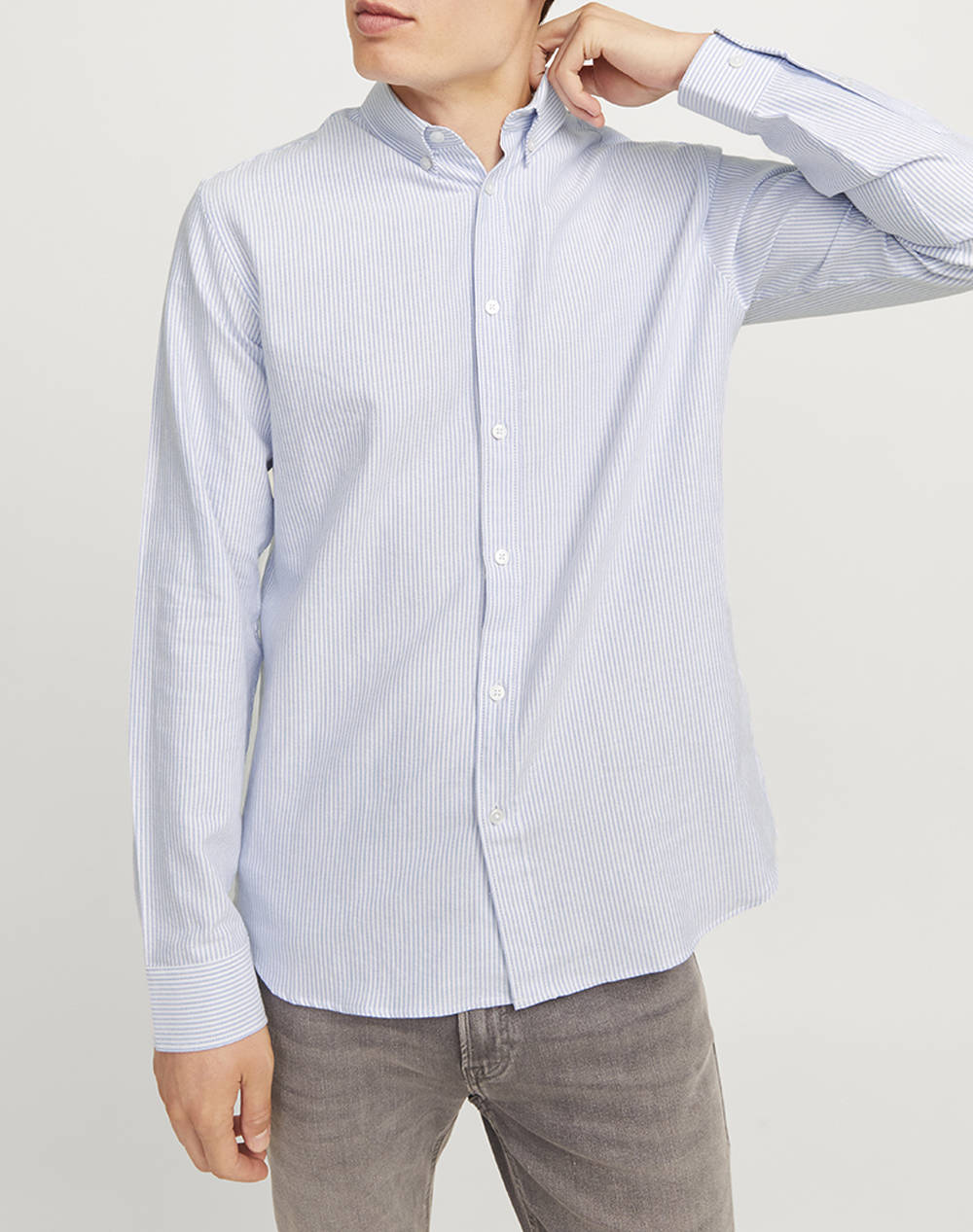 JJ REBEL JJ REBEL JREBOSCAR SHIRT LS NOOS 12264384-Infinity SkyBlue