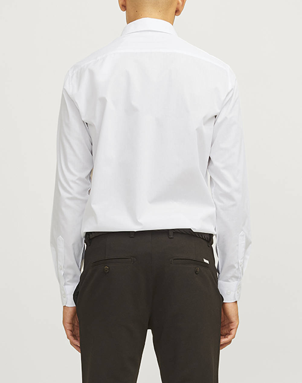 JJ REBELL JREBGAVIN SOLID SHIRT LS NOOS. 12267557-WHITE White φωτογραφία