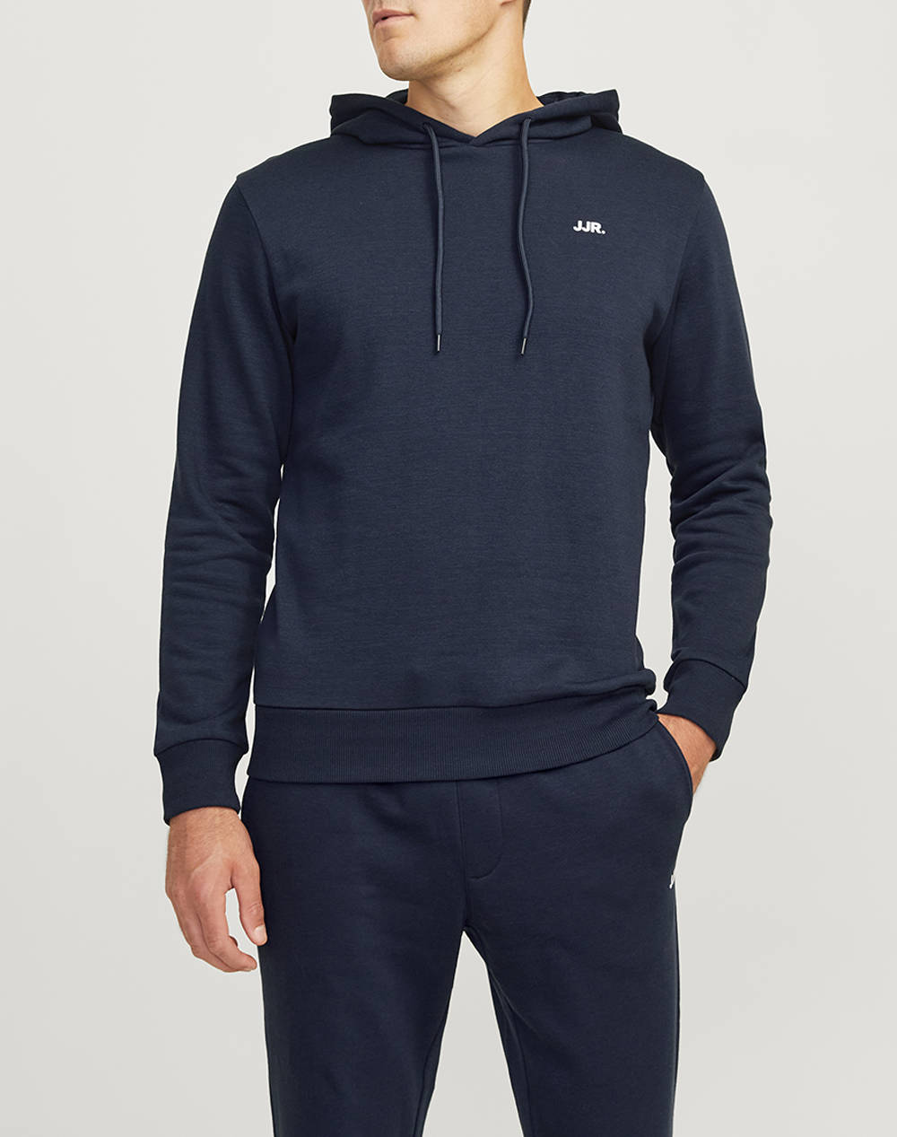JJ REBEL JJ REBEL LOGO SWEAT HOOD NOOS 12263852-Sky Captain DarkBlue