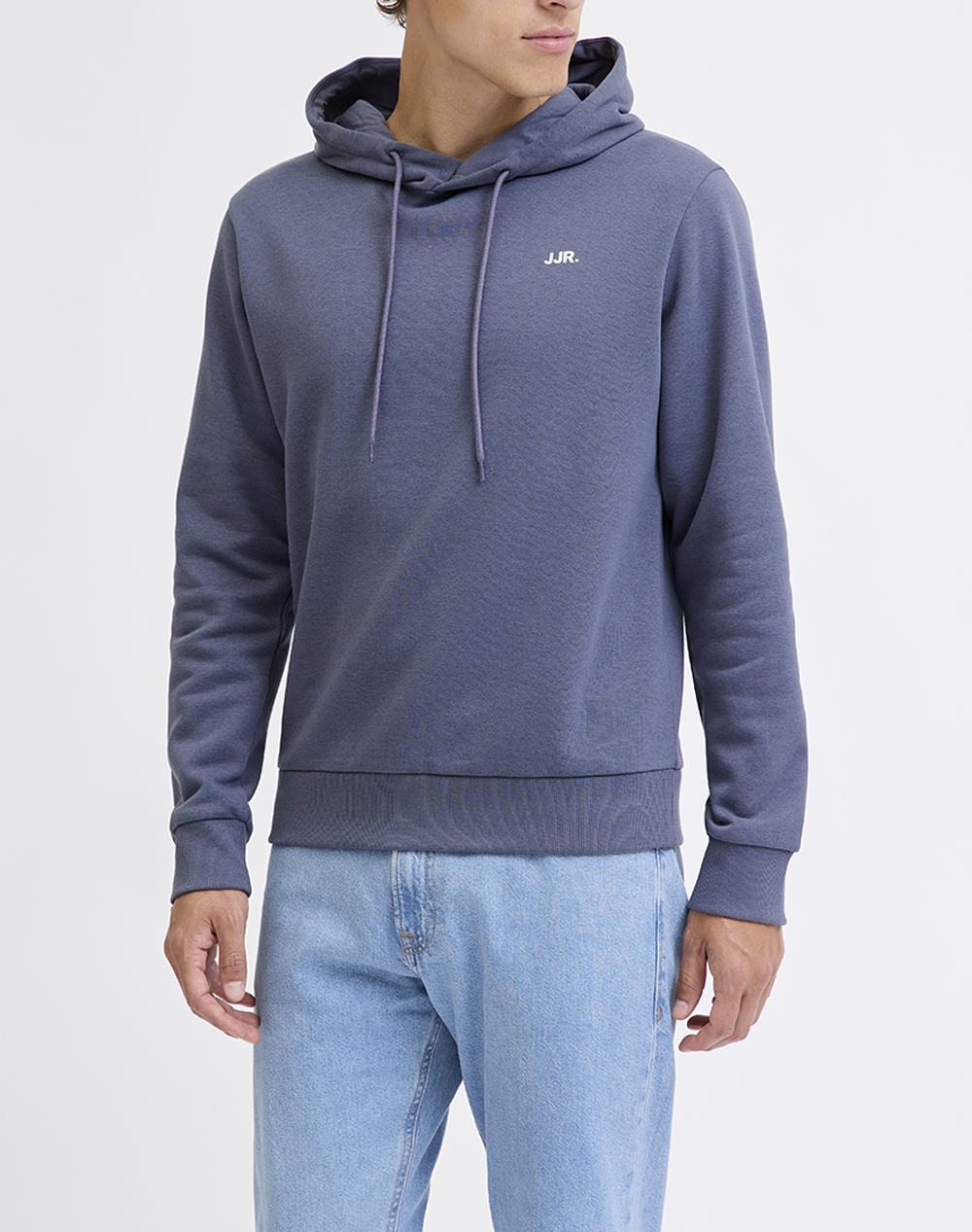 JJ REBEL LOGO SWEAT HOOD NOOS 12263852-NIGHTSHADOW BLUE RafBlue