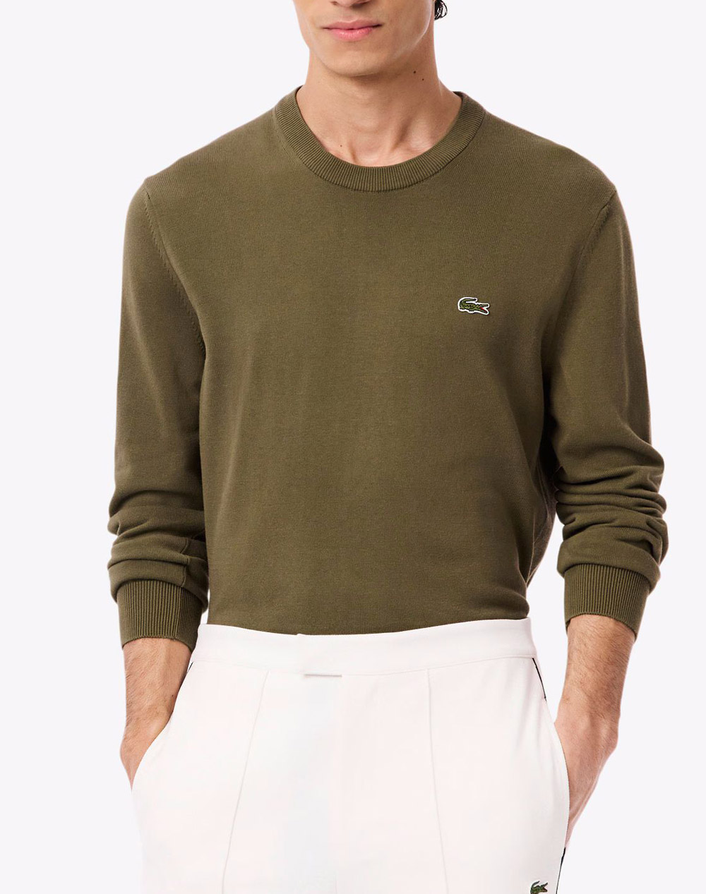 LACOSTE ΠΟΥΛΟΒΕΡ ΜΜ SWEATER 3AH1985-E9F Khaki