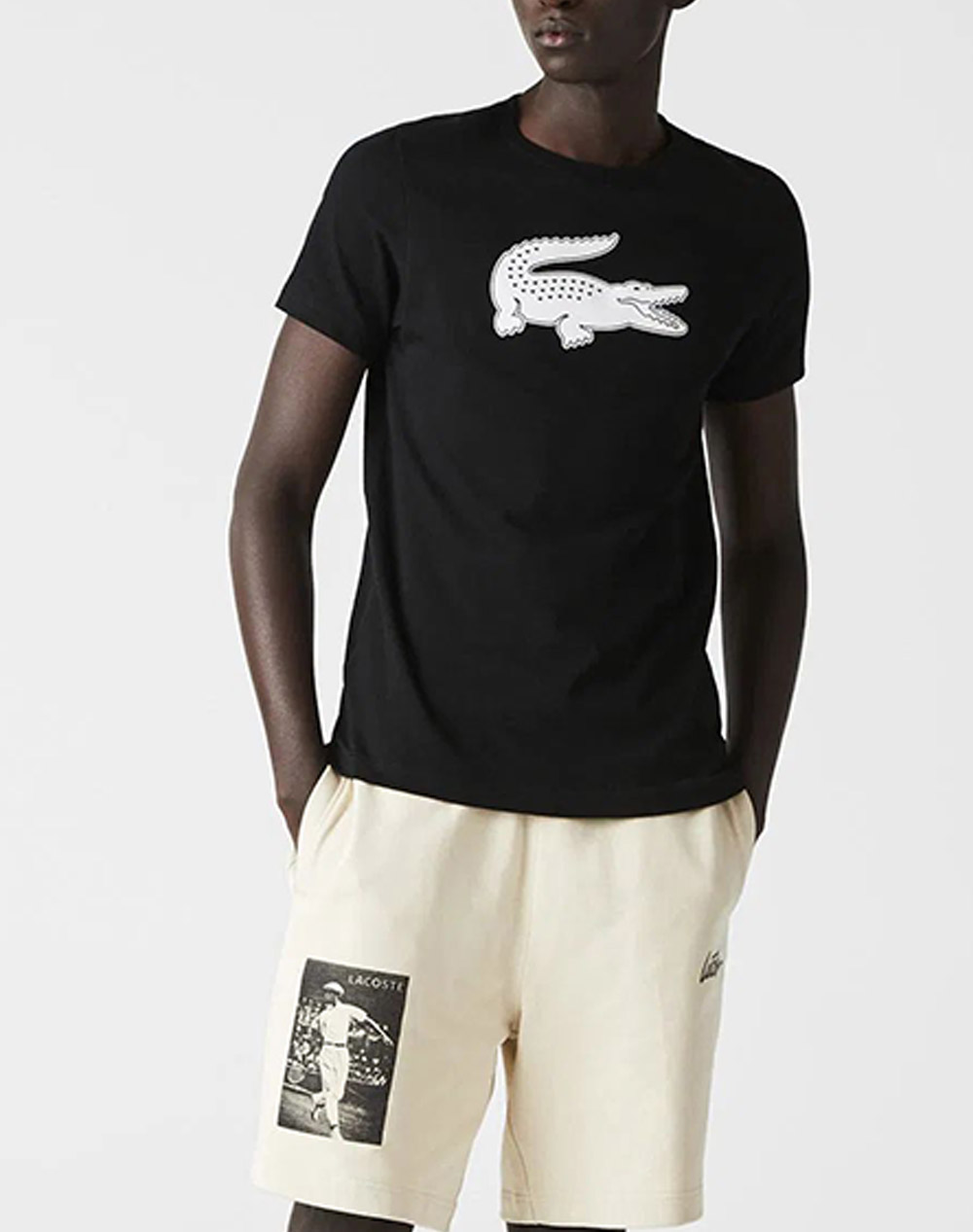 LACOSTE ΜΠΛΟΥΖΑ ΚΜ TEE-SHIRT 3TH2042-258 DenimBlack