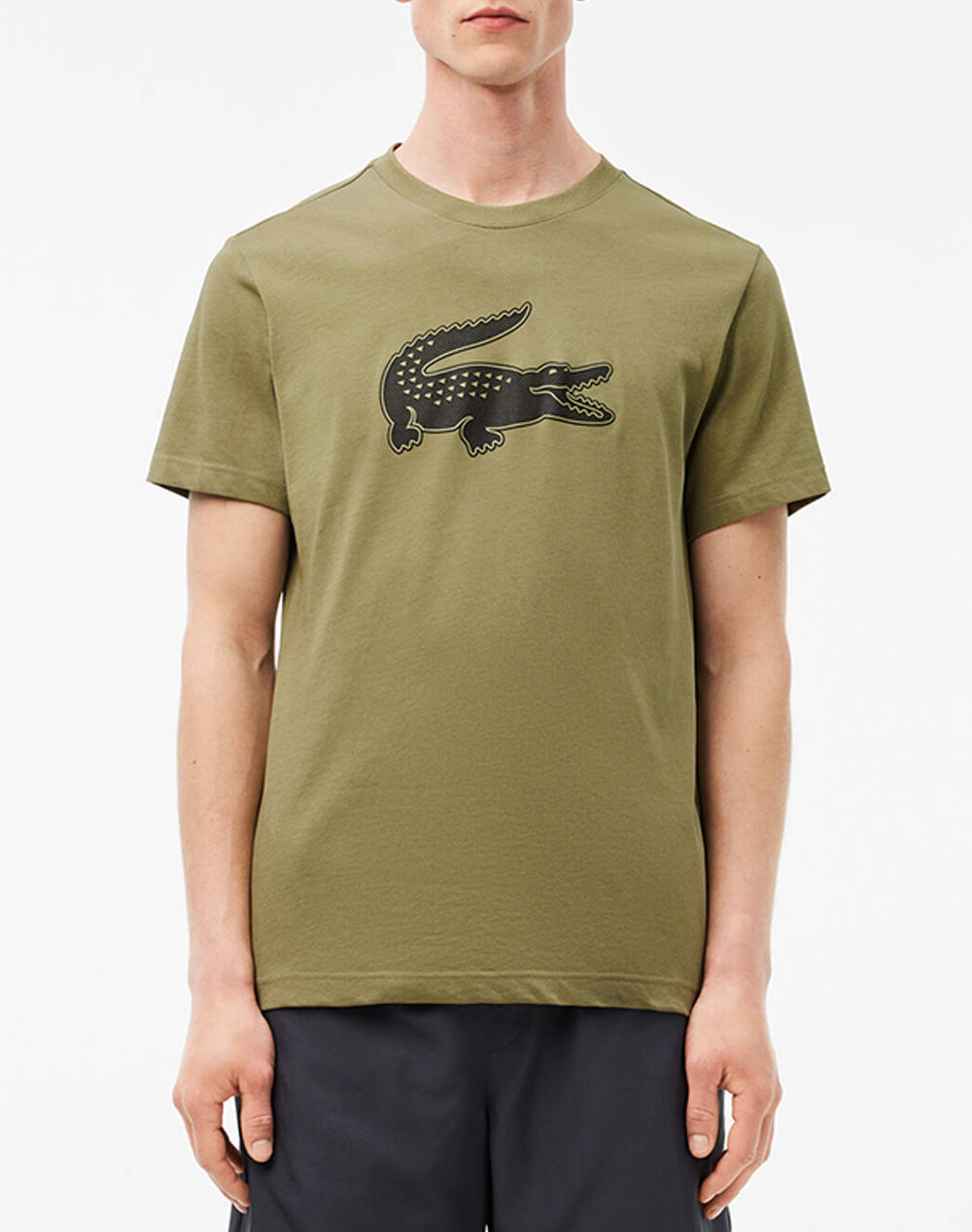 LACOSTE ΜΠΛΟΥΖΑ ΚΜ TEE-SHIRT 3TH2042-3HK Khaki