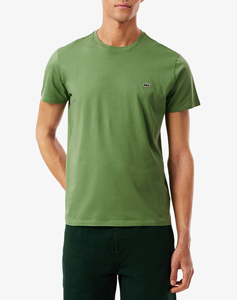 LACOSTE ΜΠΛΟΥΖΑ ΚΜ TEE-SHIRT 3TH6709-02M GreenSnake