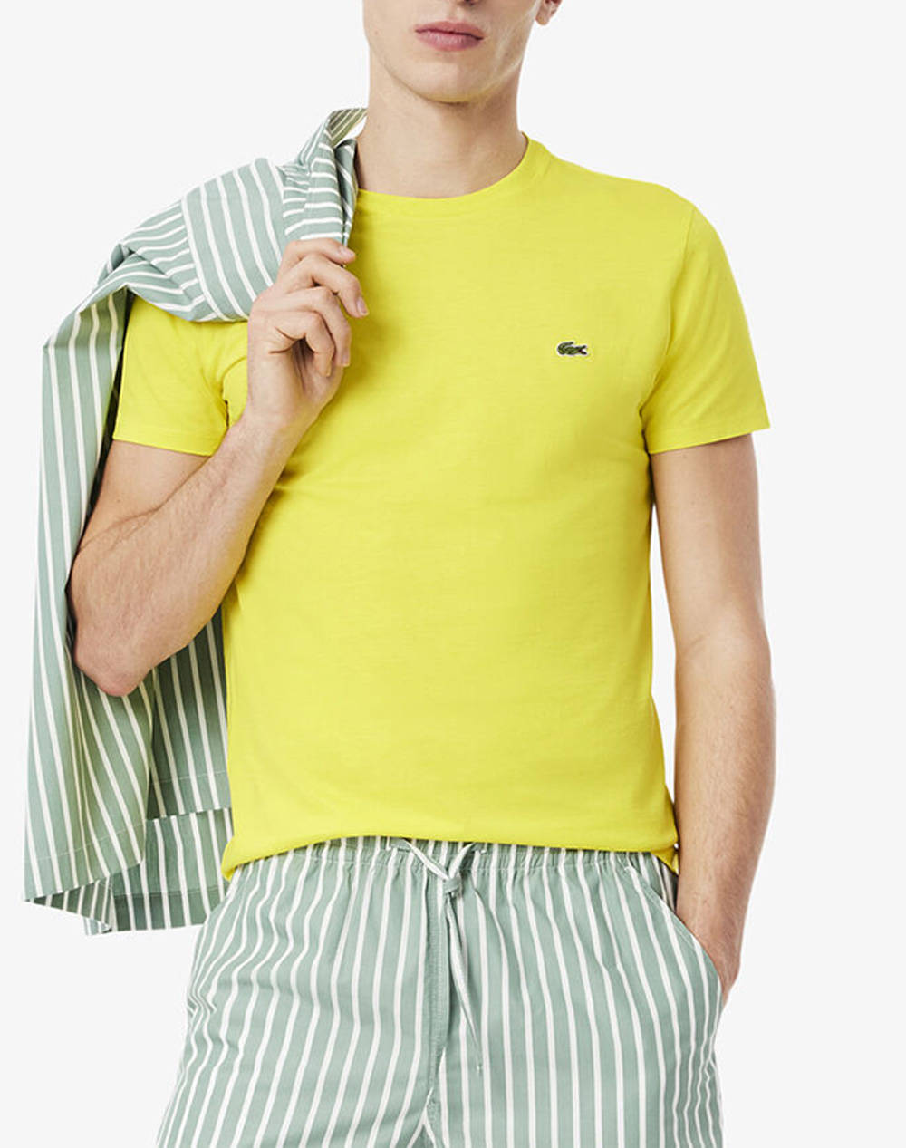 LACOSTE ΜΠΛΟΥΖΑ ΚΜ TEE-SHIRT 3TH6709-Z6S LightYellow