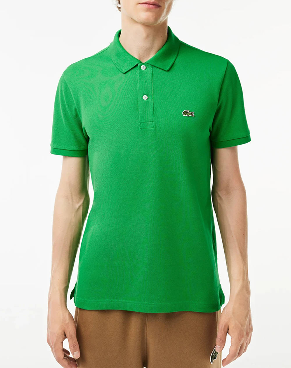 LACOSTE ΜΠΛΟΥΖΑ ΚΜ POLO SS 3PH4012-SIW Green