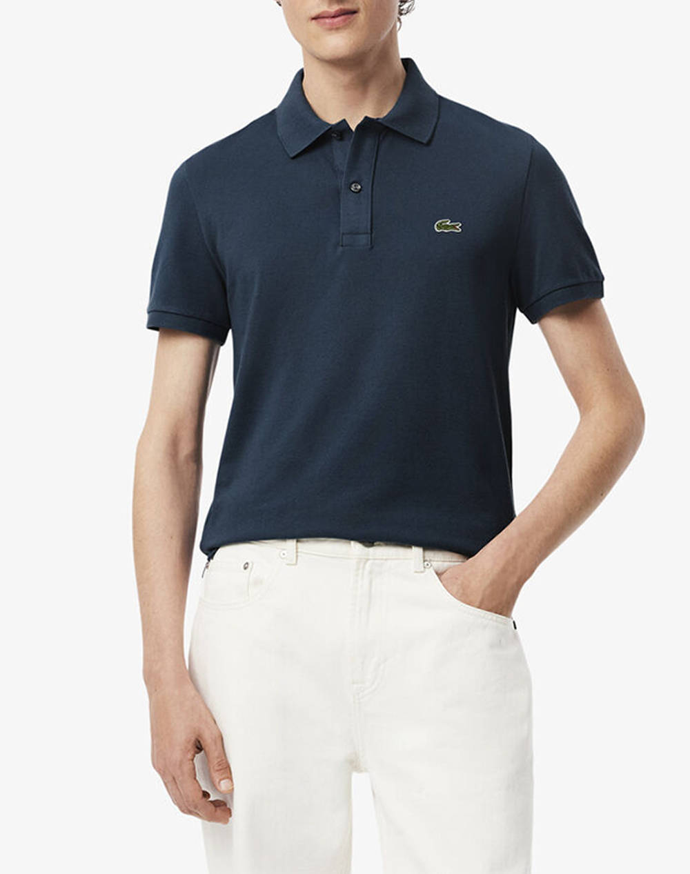 LACOSTE ΜΠΛΟΥΖΑ ΚΜ POLO SS 3PH4012-C7Z Indigo