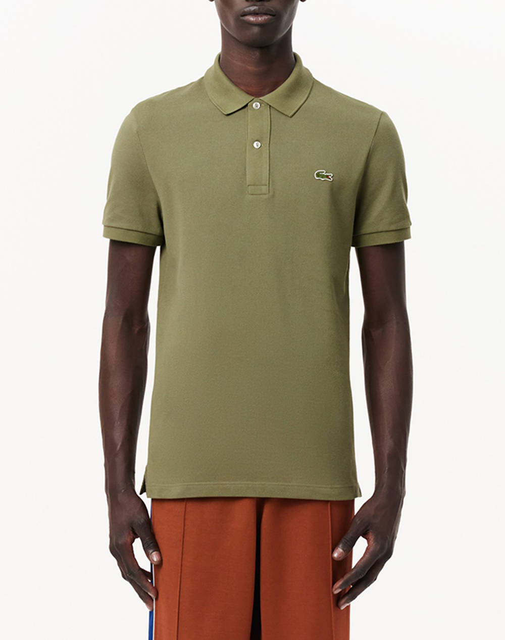 LACOSTE ΜΠΛΟΥΖΑ ΚΜ POLO SS 3PH4012-BMY Khaki